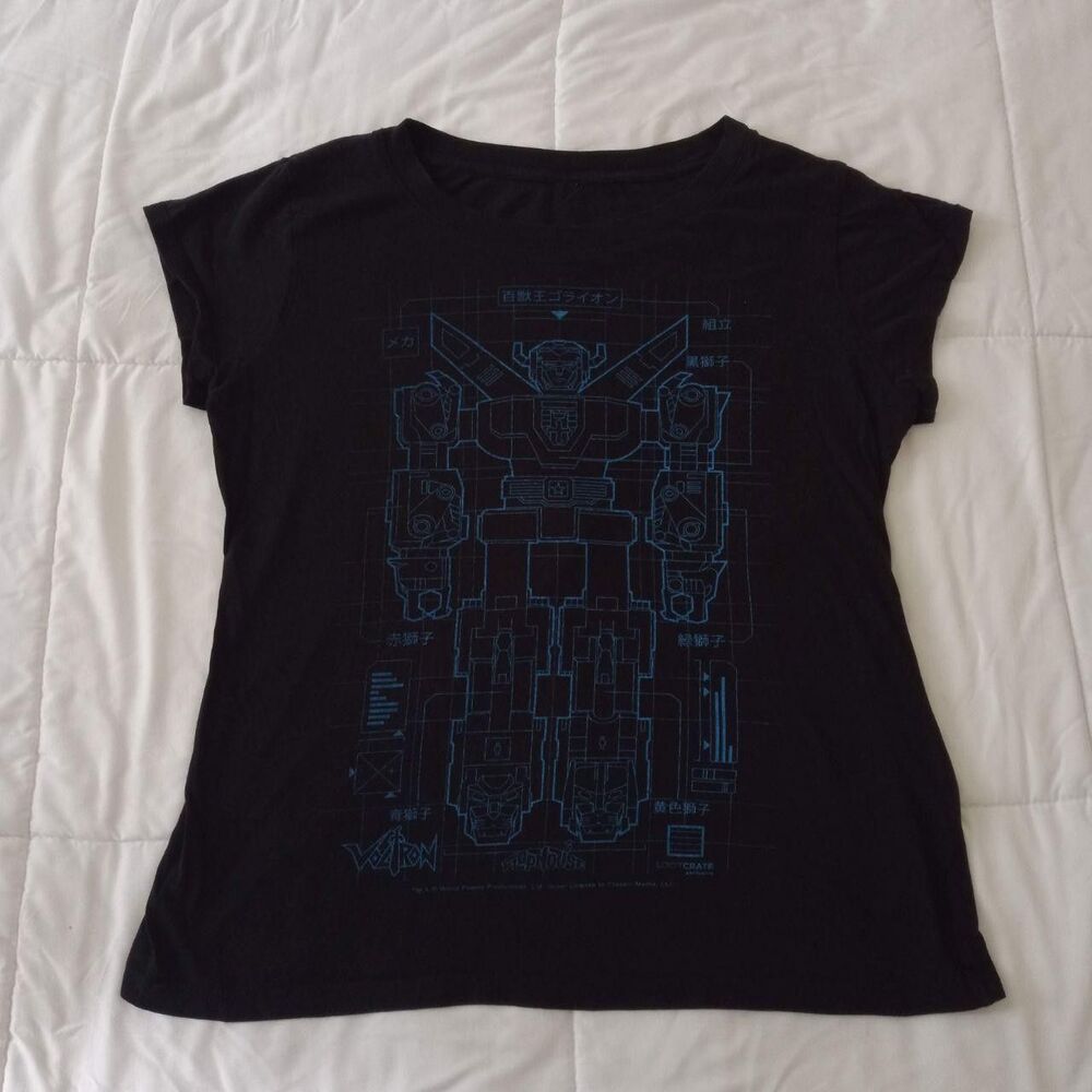 Voltron Black T-shirt Women's Large
